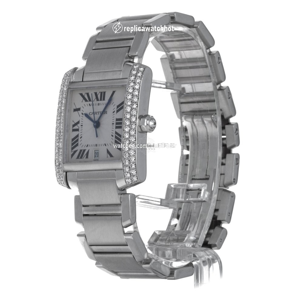 Cartier Tank Francaise Mens watch Unisex Automatic White gold 2366 2