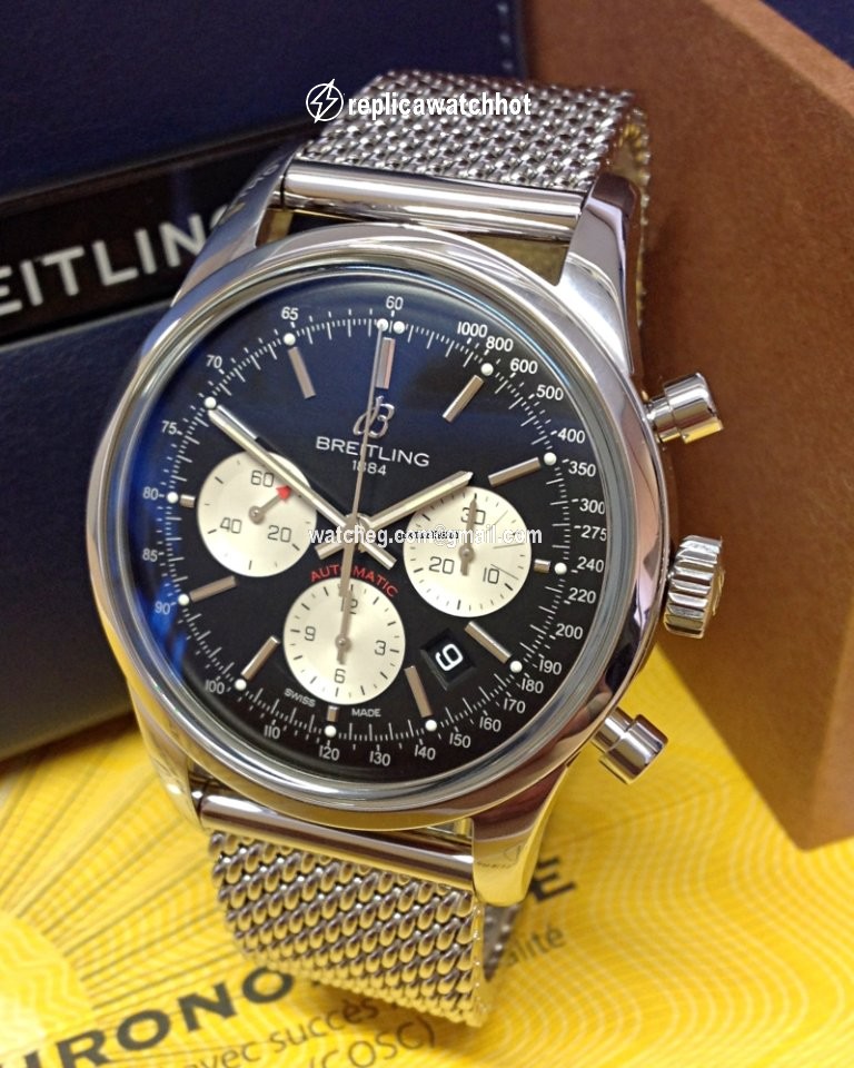 Breitling Transocean Chronograph Mens watch Unisex Automatic Steel AB015212 BF26 154A 2
