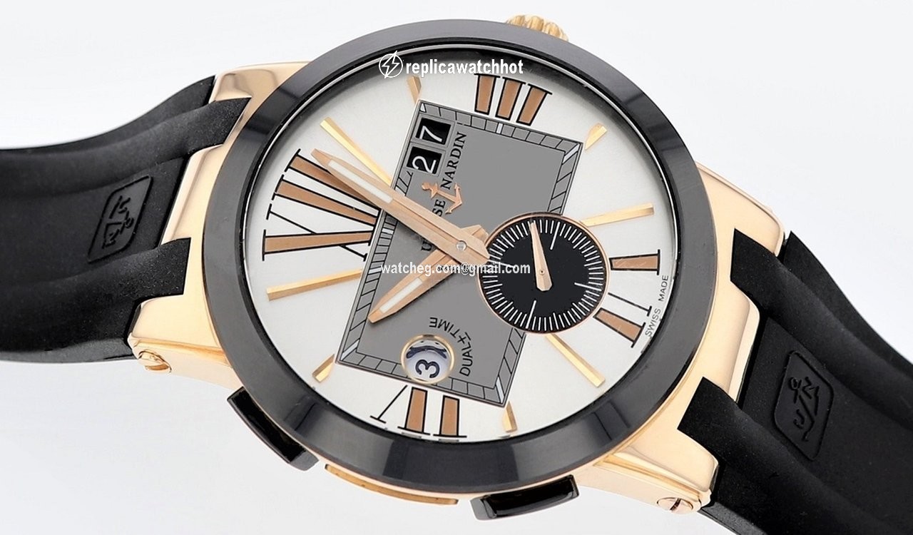 Ulysse Nardin Executive Dual Time Mens watch Unisex Automatic Rose gold 246-00 2