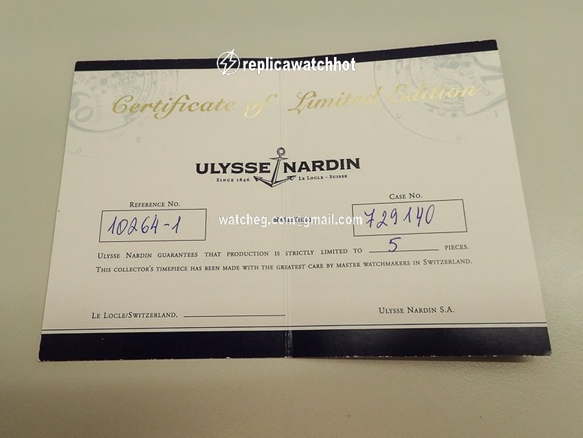 Ulysse Nardin Mens watch Unisex Manual winding Yellow gold 10264-1 2