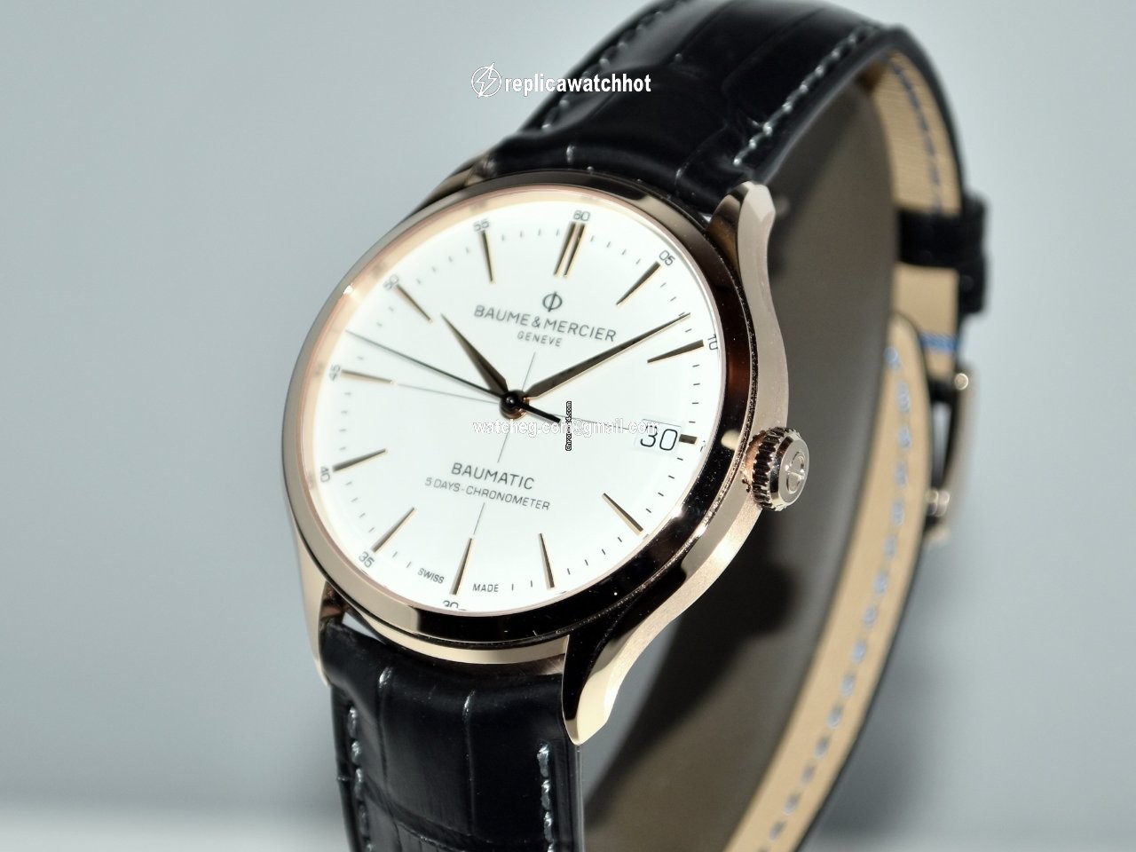Baume & Mercier Clifton Mens watch Unisex Automatic Rose gold MOA10469 2