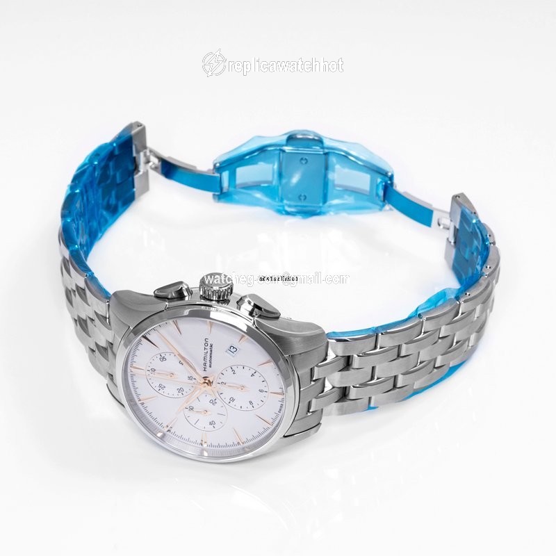 Hamilton Jazzmaster Auto Chrono Mens watch Unisex Automatic Steel H32586111 2