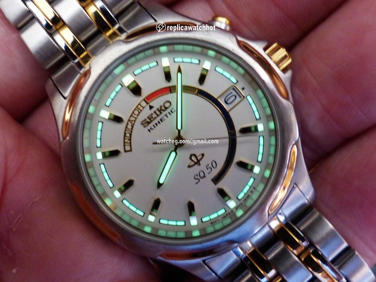 Seiko Kinetic Mens watch Unisex Quartz Steel SKH181P1 2