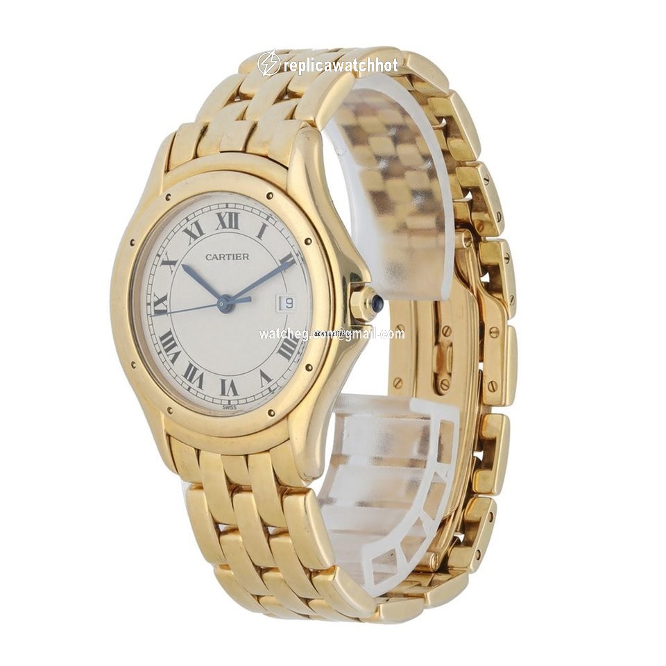 Cartier Cougar Mens watch Unisex Quartz Yellow gold 116000R 2