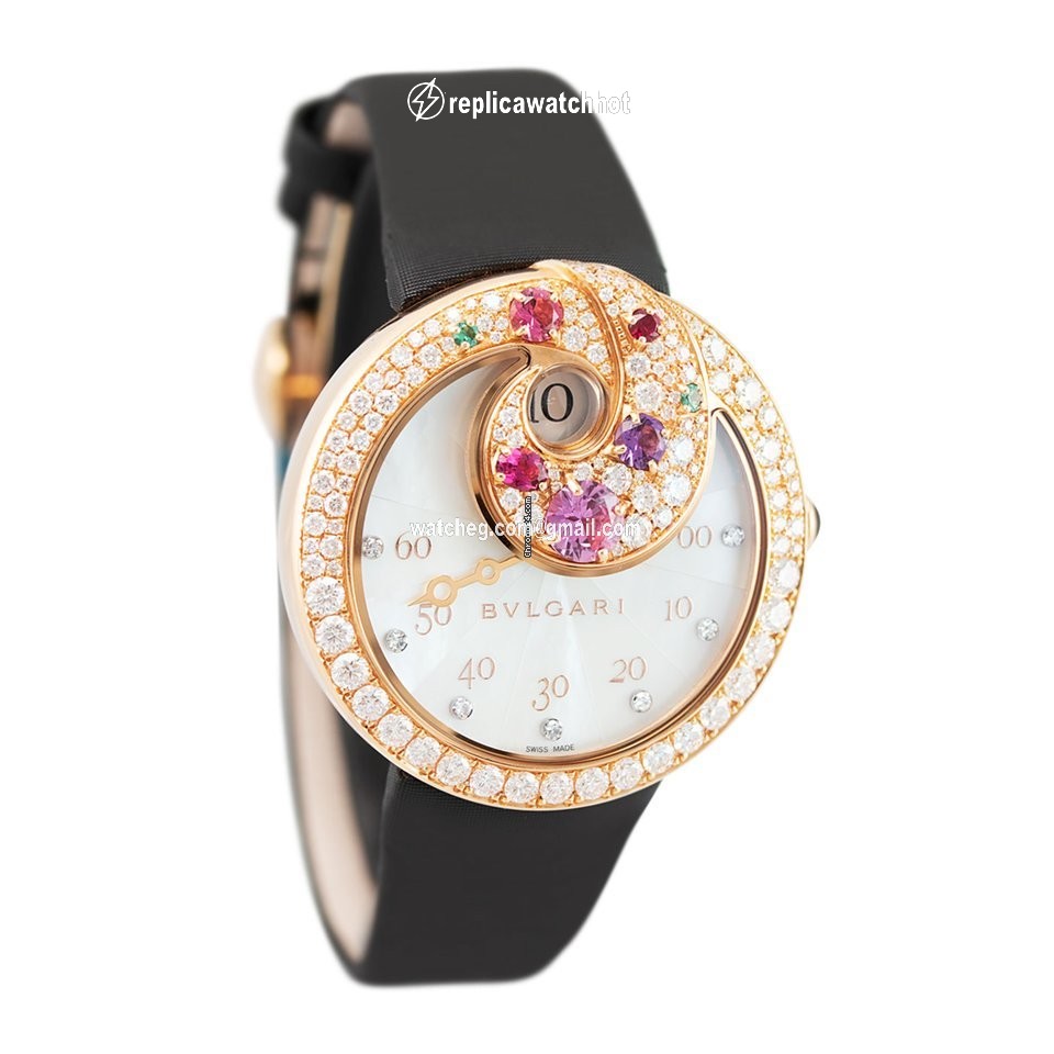 Bulgari Womens watch Automatic Rose gold 102007 BEP40WGD2LR 2