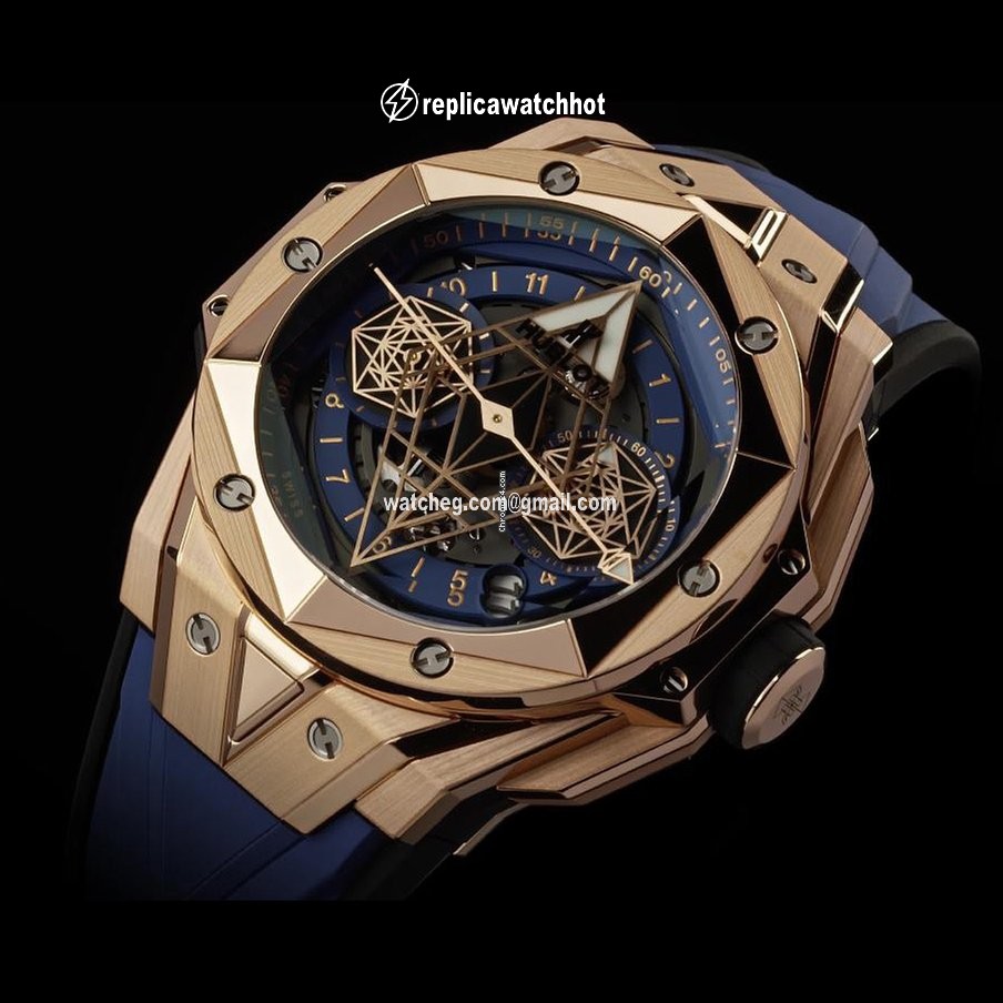 Hublot Big Bang Sang Bleu Mens watch Unisex Automatic Rose gold 418.OX.5108.RX.MXM20 2