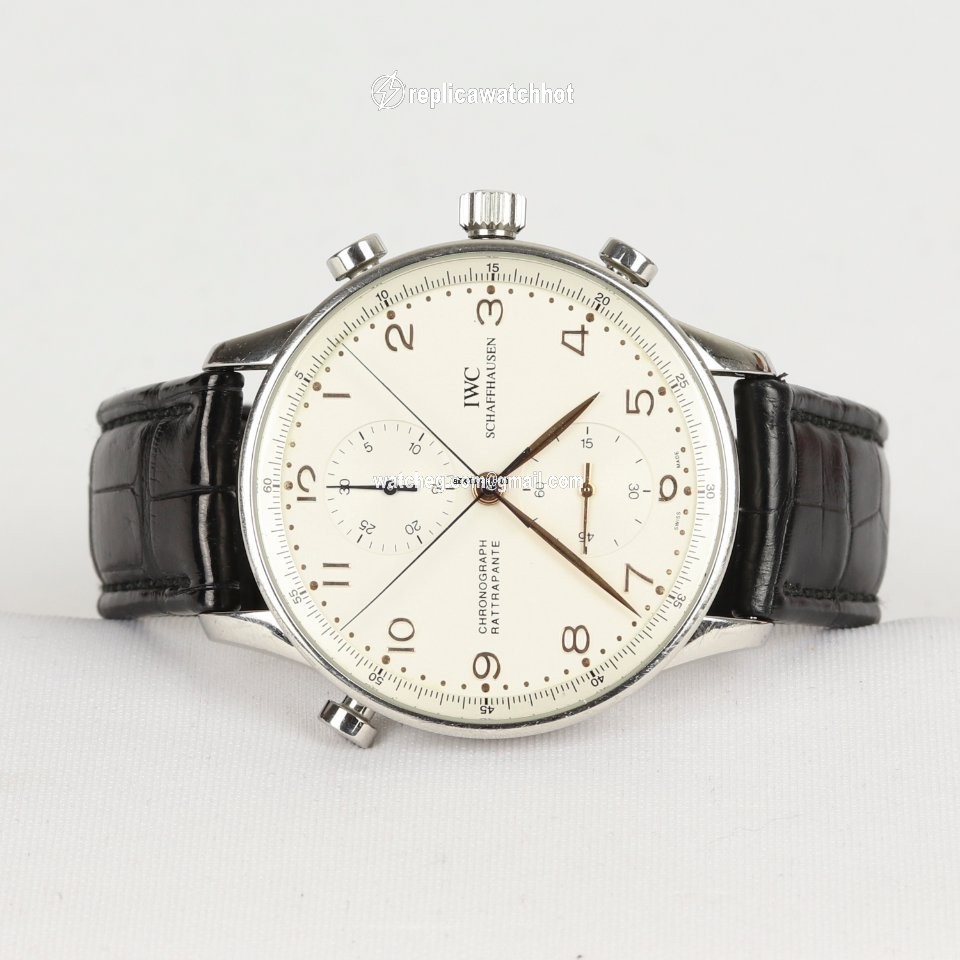IWC Portuguese Chronograph Mens watch Unisex Manual winding Steel IW371201 2