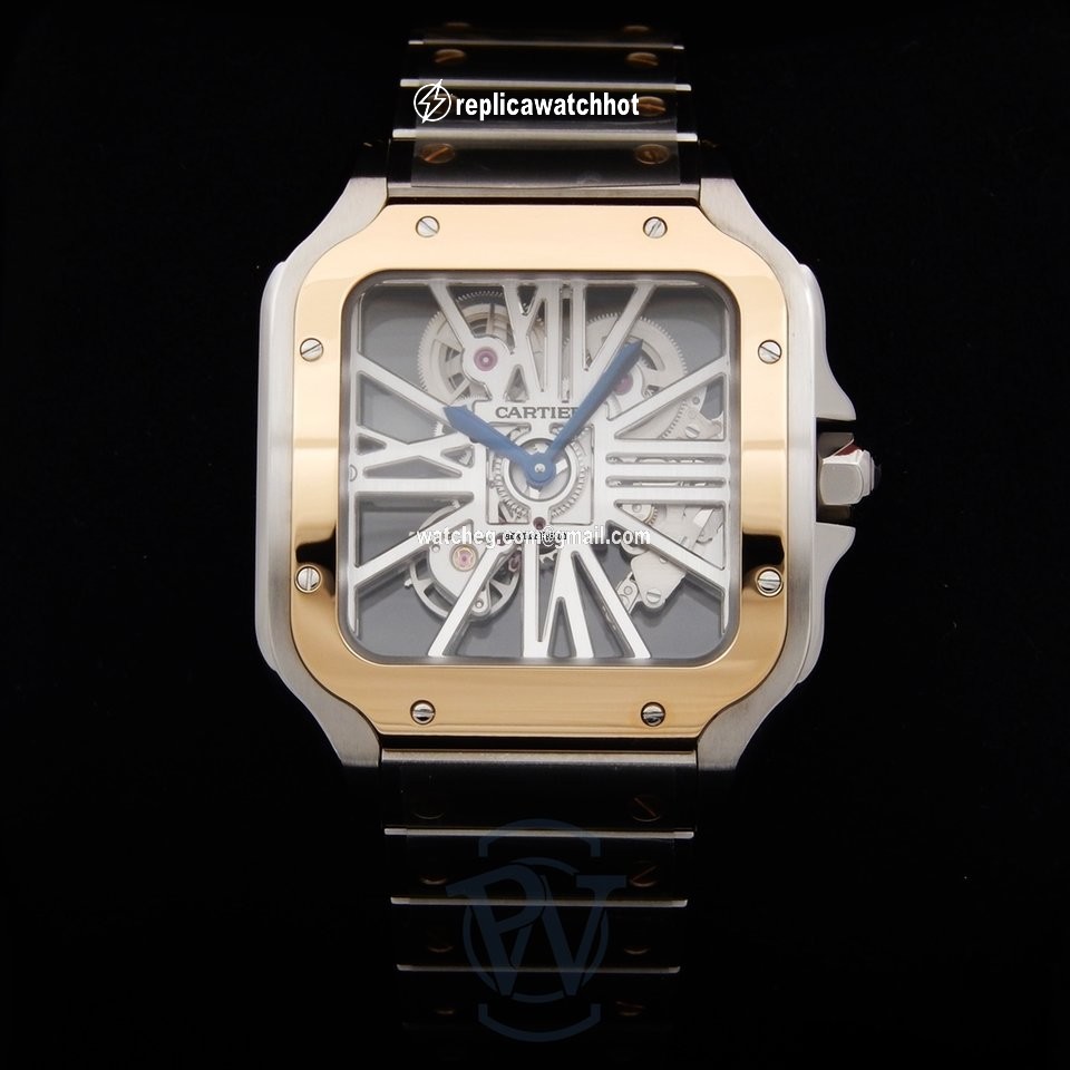Cartier Santos Mens watch Unisex Automatic Gold Steel WHSA0012 2