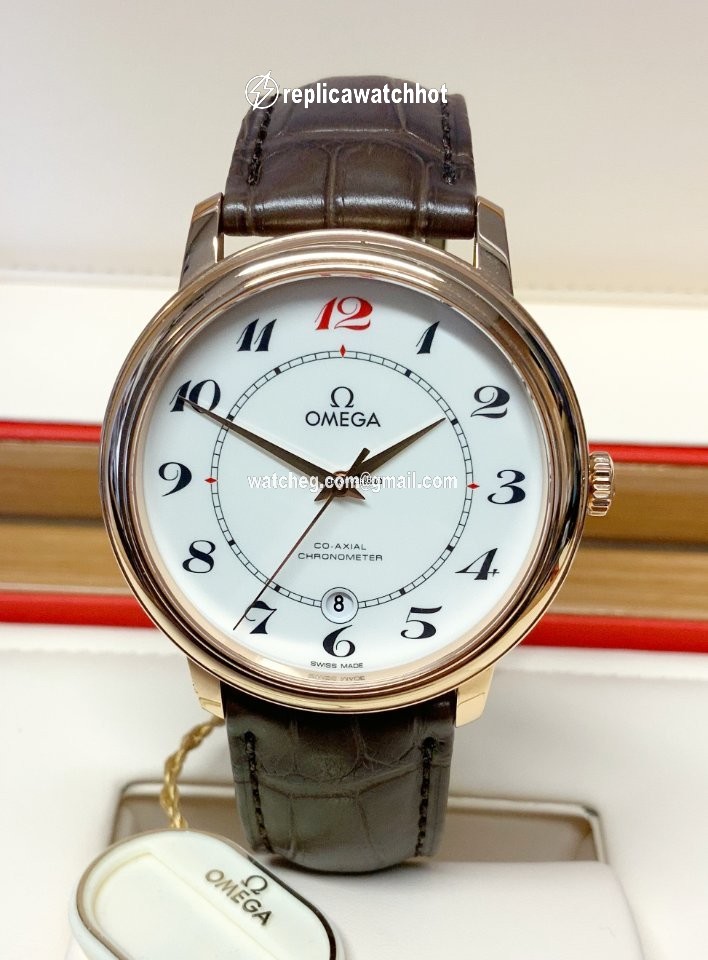 Omega De Ville Prestige Mens watch Unisex Automatic Red gold 424.53.40.20.04.004 2