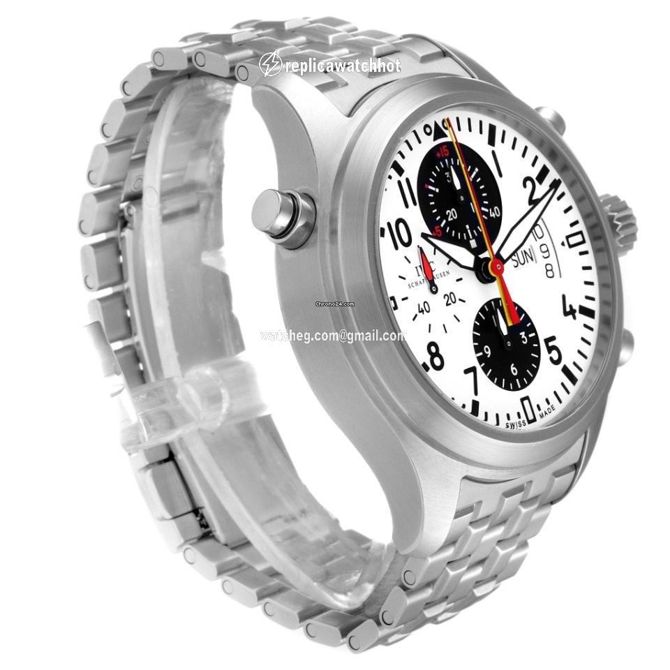 IWC Pilot Double Chronograph Mens watch Unisex Automatic Steel IW371803 2