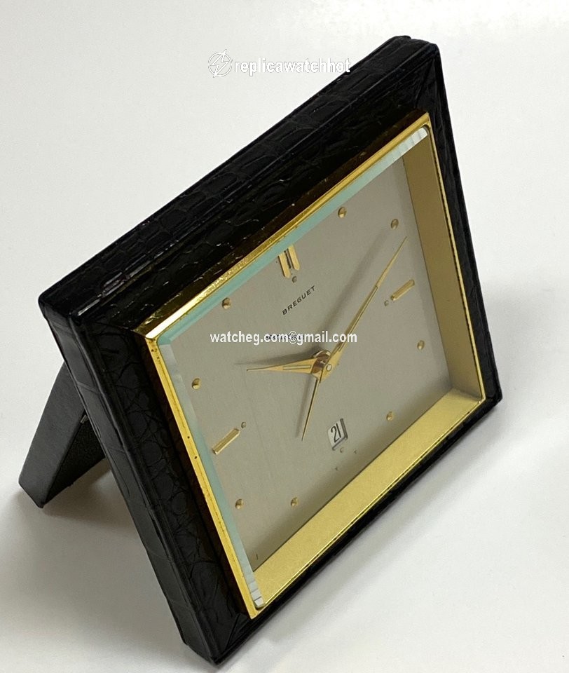 Breguet Mens watch Unisex Manual winding Yellow gold Breguet desk alarm clock 2