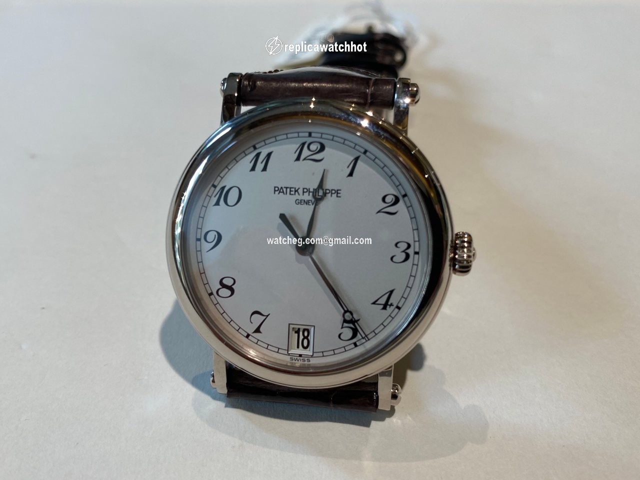 Patek Philippe Calatrava Mens watch Unisex Automatic White gold 5053G 2