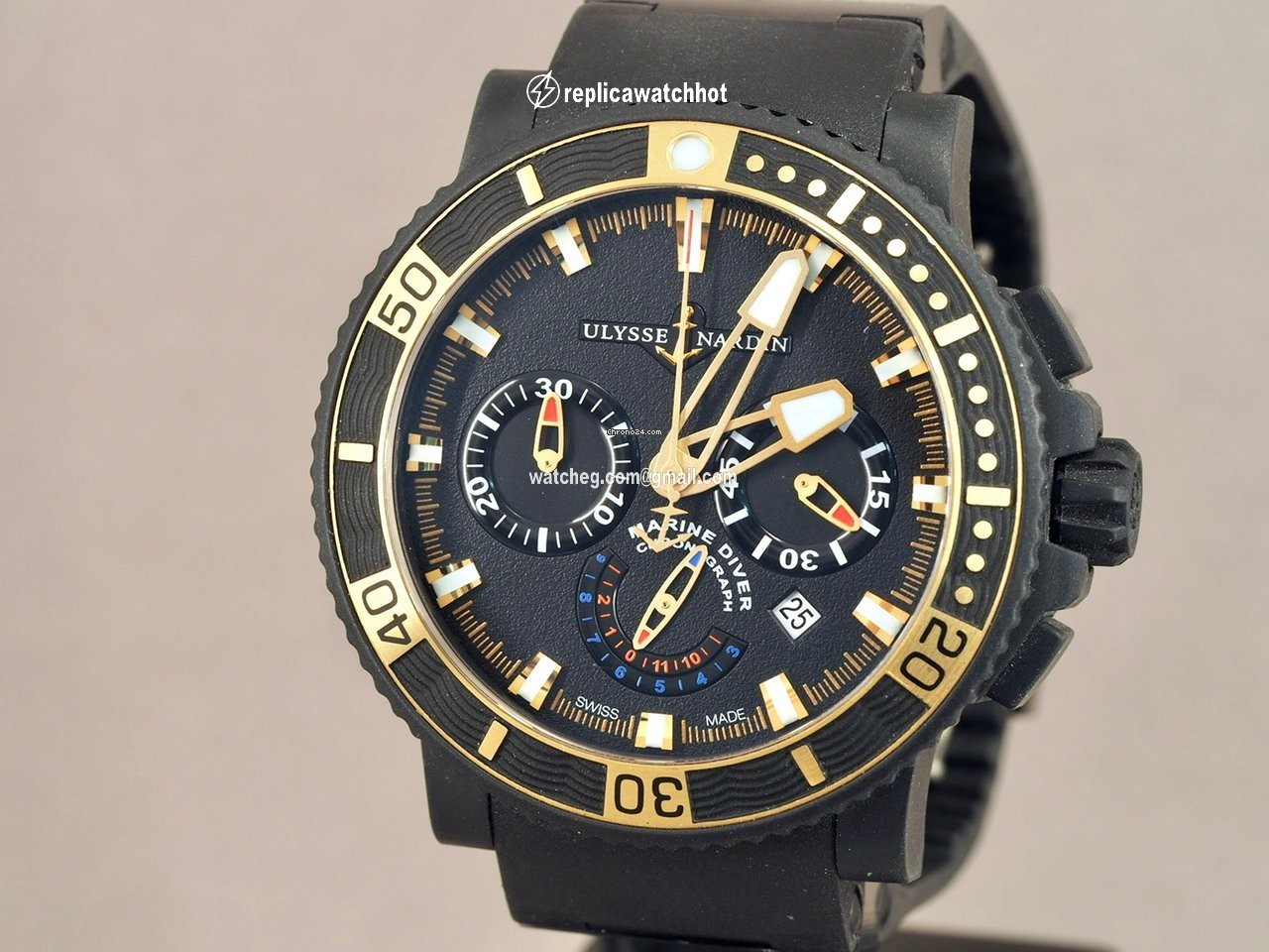 Ulysse Nardin Diver Black Sea Mens watch Unisex Automatic Steel 353-90-3C 2