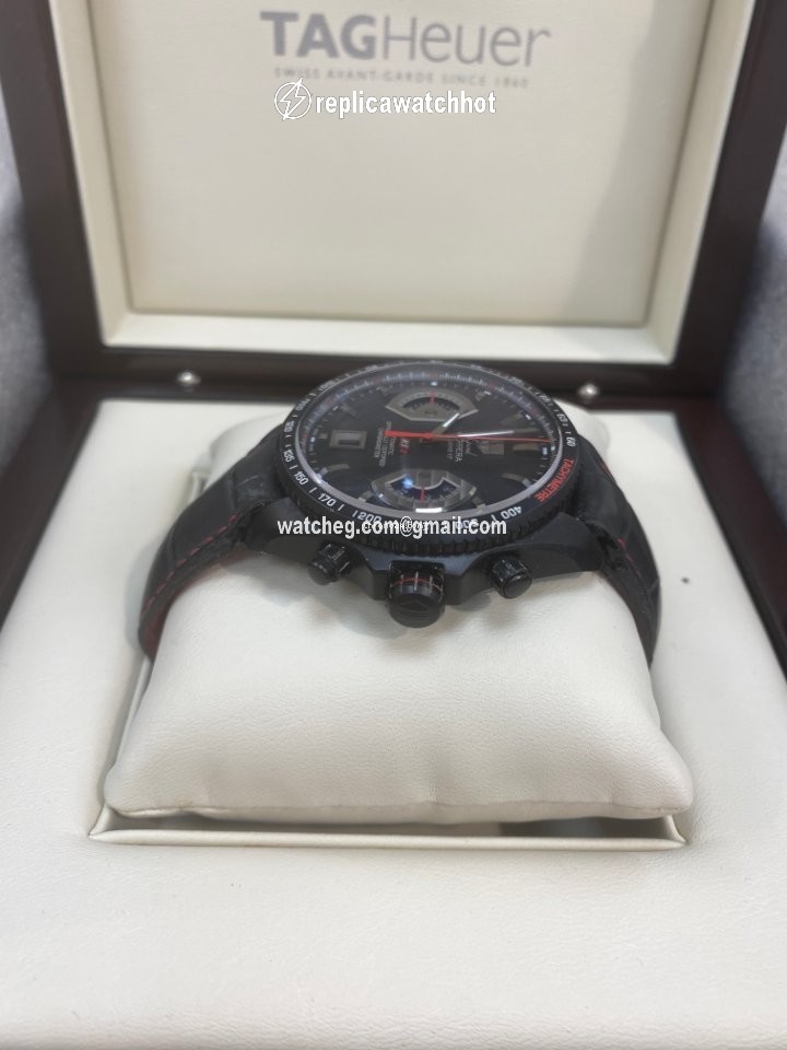 TAG Heuer Grand Carrera Mens watch Unisex Automatic Titanium CAV518B.FC6237 2