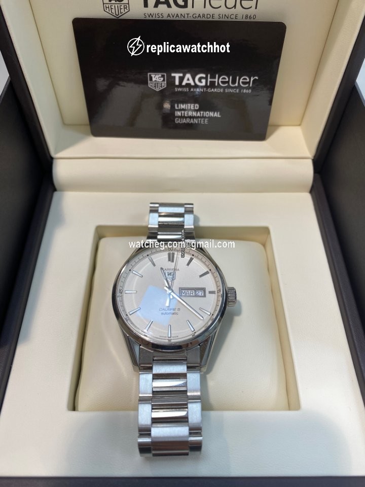 TAG Heuer Carrera Calibre 5 Mens watch Unisex Automatic Steel WAR211B.FC6181 2