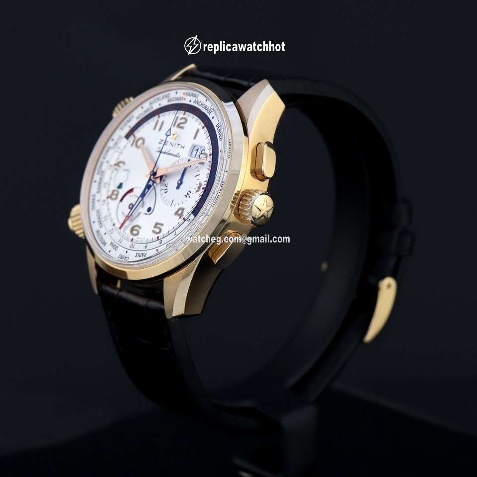 Zenith El Primero Doublematic Mens watch Unisex Automatic Rose gold 18.2400.4046 01.C721 2