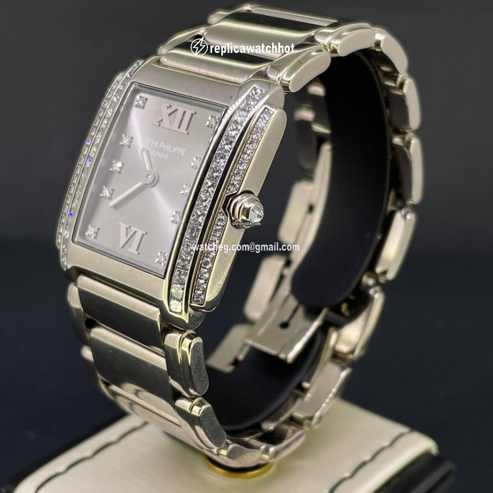 Patek Philippe Twenty~4 Womens watch Quartz White gold 4910 20G-010 2