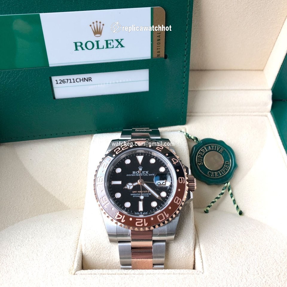 Rolex GMT-Master II Mens watch Unisex Gold Steel Automatic 126711CHNR-0002 2