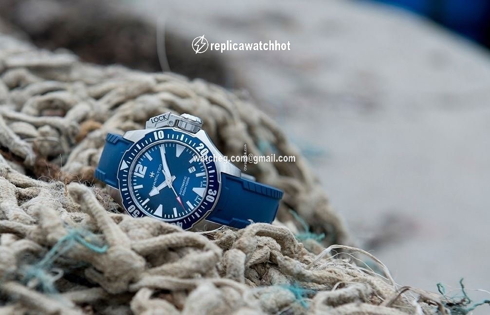 Hamilton Khaki Navy Frogman Mens watch Unisex Automatic Steel H77705345 2