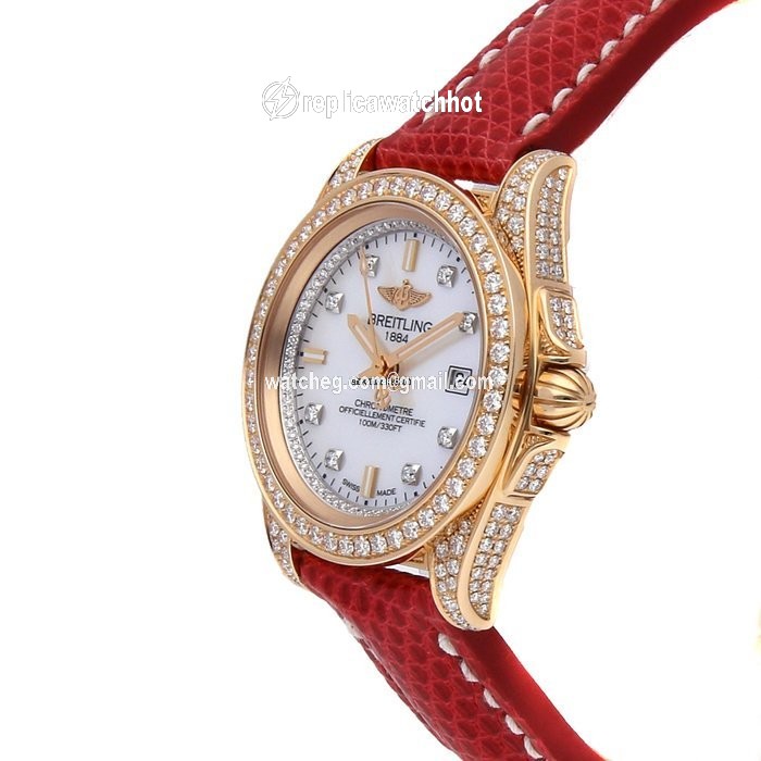 Breitling Galactic Womens watch Quartz Rose gold H7133063 A804 2