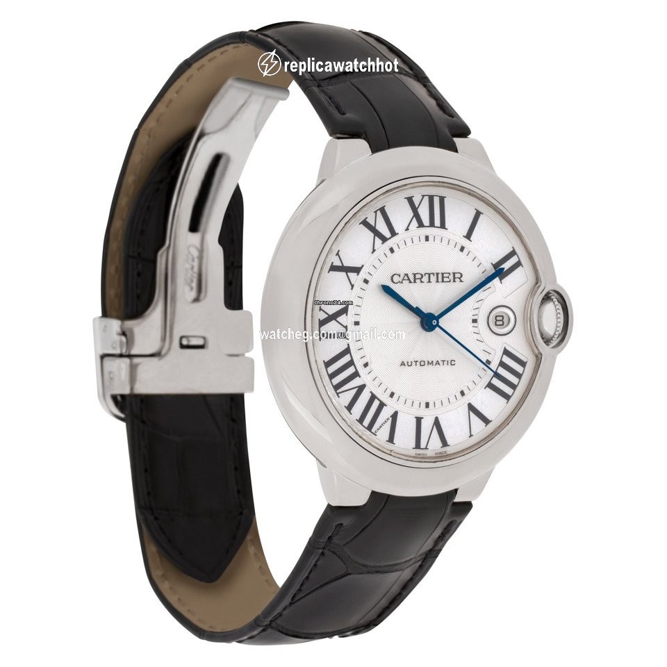 Cartier Ballon Bleu 42mm Mens watch Unisex Automatic White gold W6901351 2