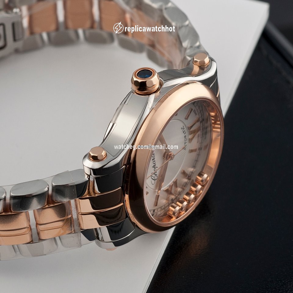 Chopard Happy Sport Womens watch Automatic Gold Steel 278573-6002 2