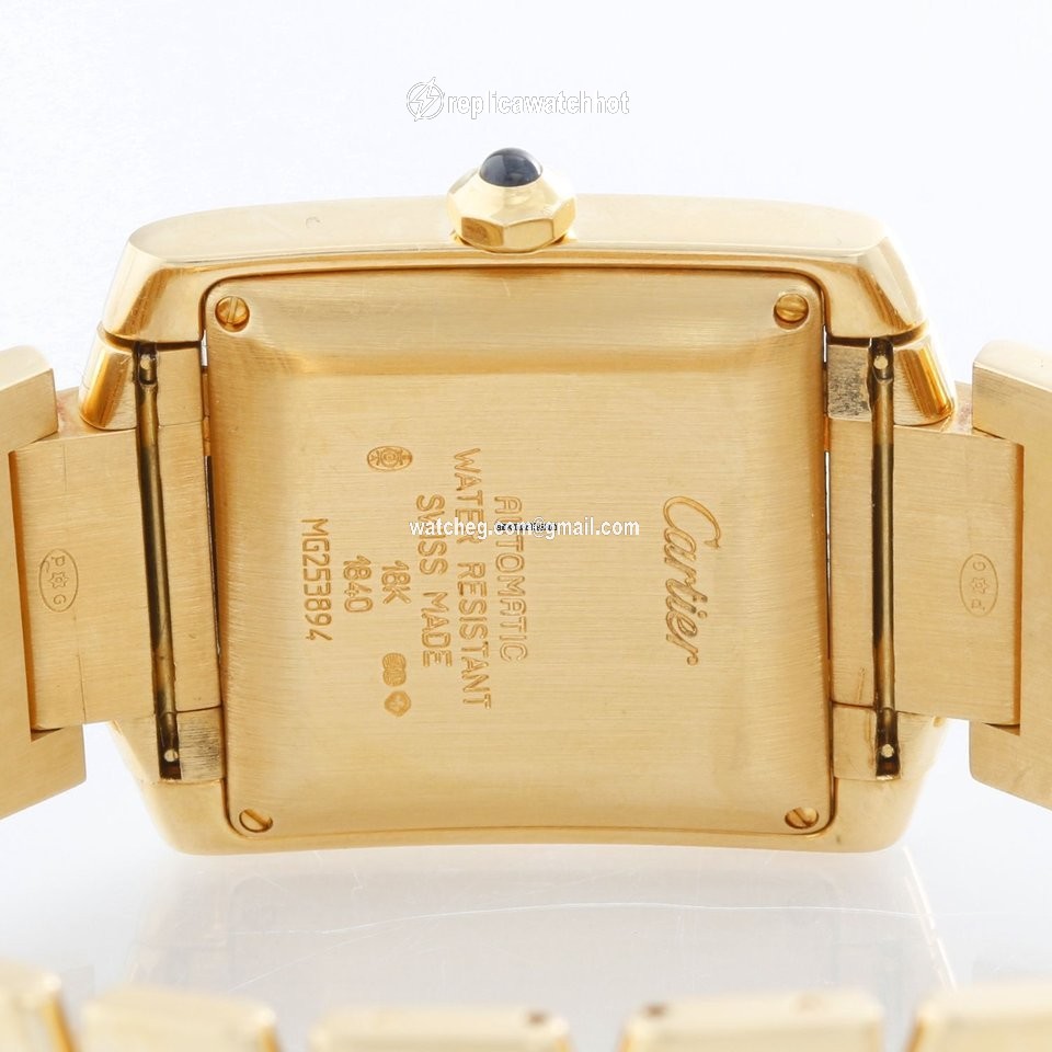 Cartier Tank Francaise Mens watch Unisex Automatic Yellow gold W50001R2 2