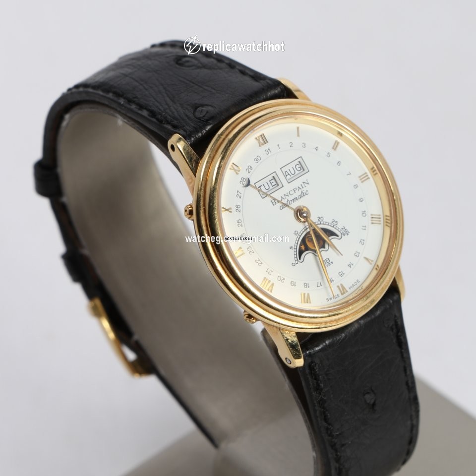 Blancpain Villeret Moonphase Womens watch Automatic Yellow gold 6595-1141-55 2