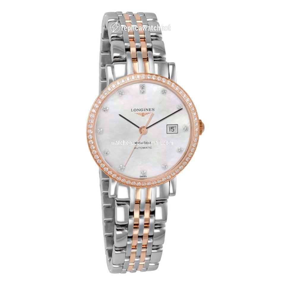 Longines Elegant Womens watch Automatic Gold Steel L4.310.5.88.7 2