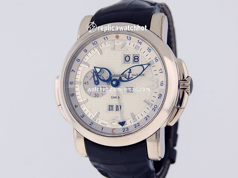 Ulysse Nardin GMT + - Perpetual Mens watch Unisex Automatic White gold 320-60 60 2