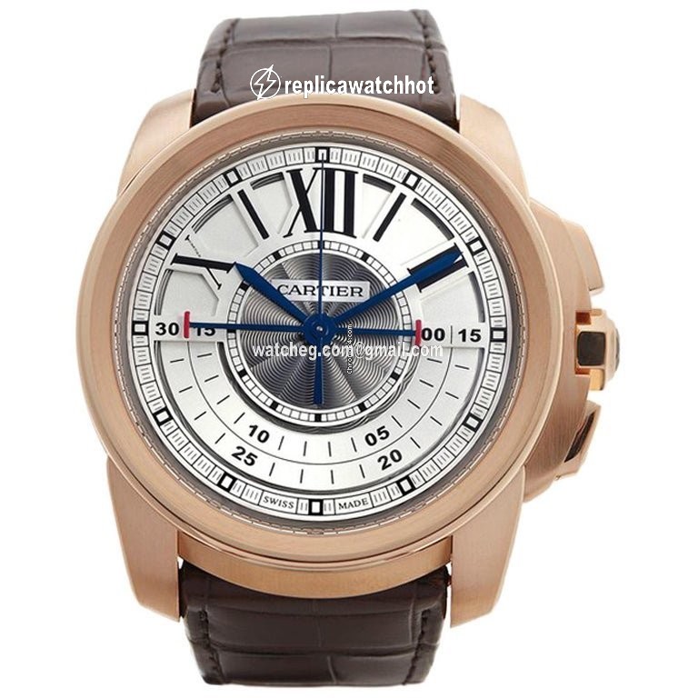 Cartier Calibre de Cartier Chronograph Mens watch Unisex Automatic Rose gold W7100004 2