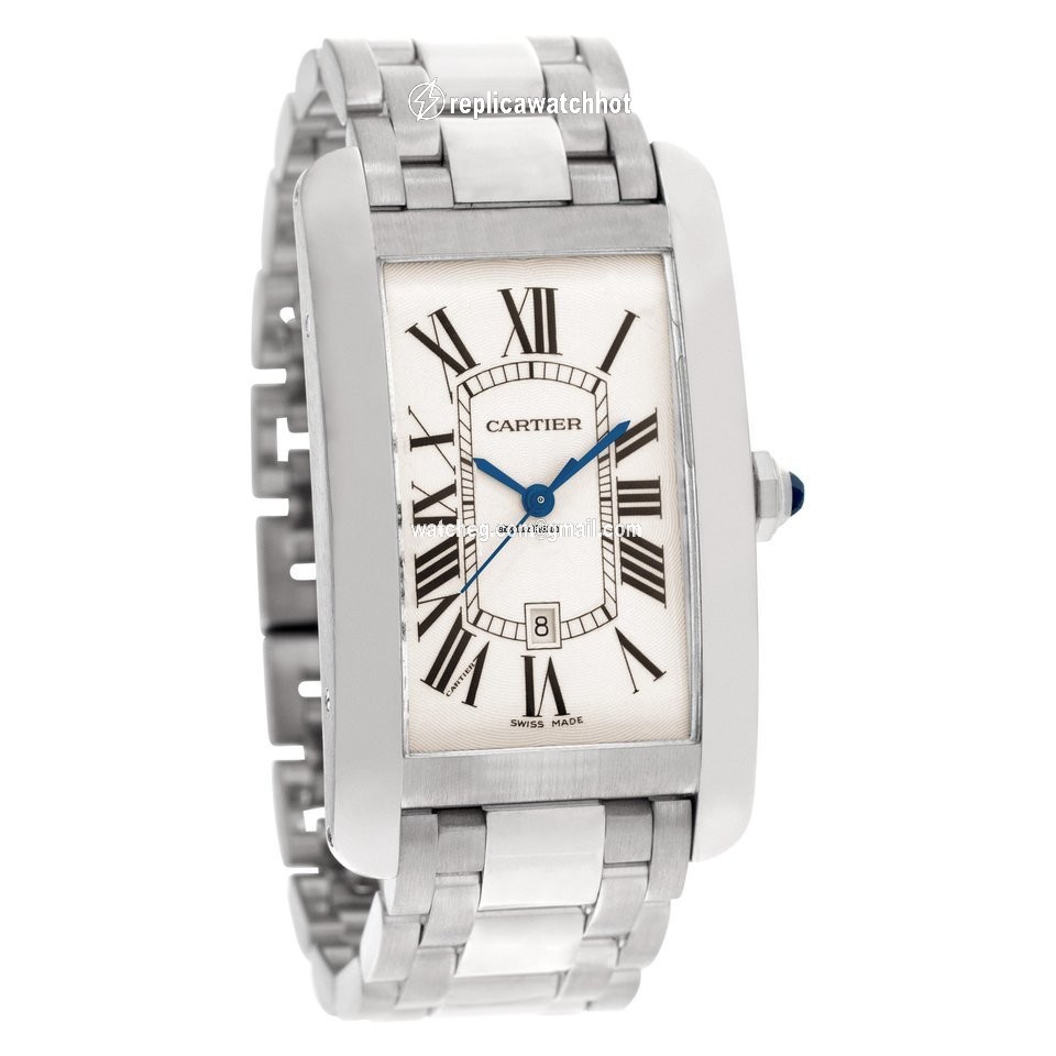 Cartier Tank Americaine Mens watch Unisex Automatic White gold W2605511 2