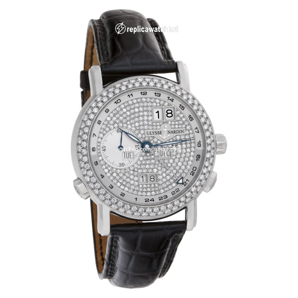 Ulysse Nardin GMT + - Perpetual Mens watch Unisex Automatic White gold 320-22 2