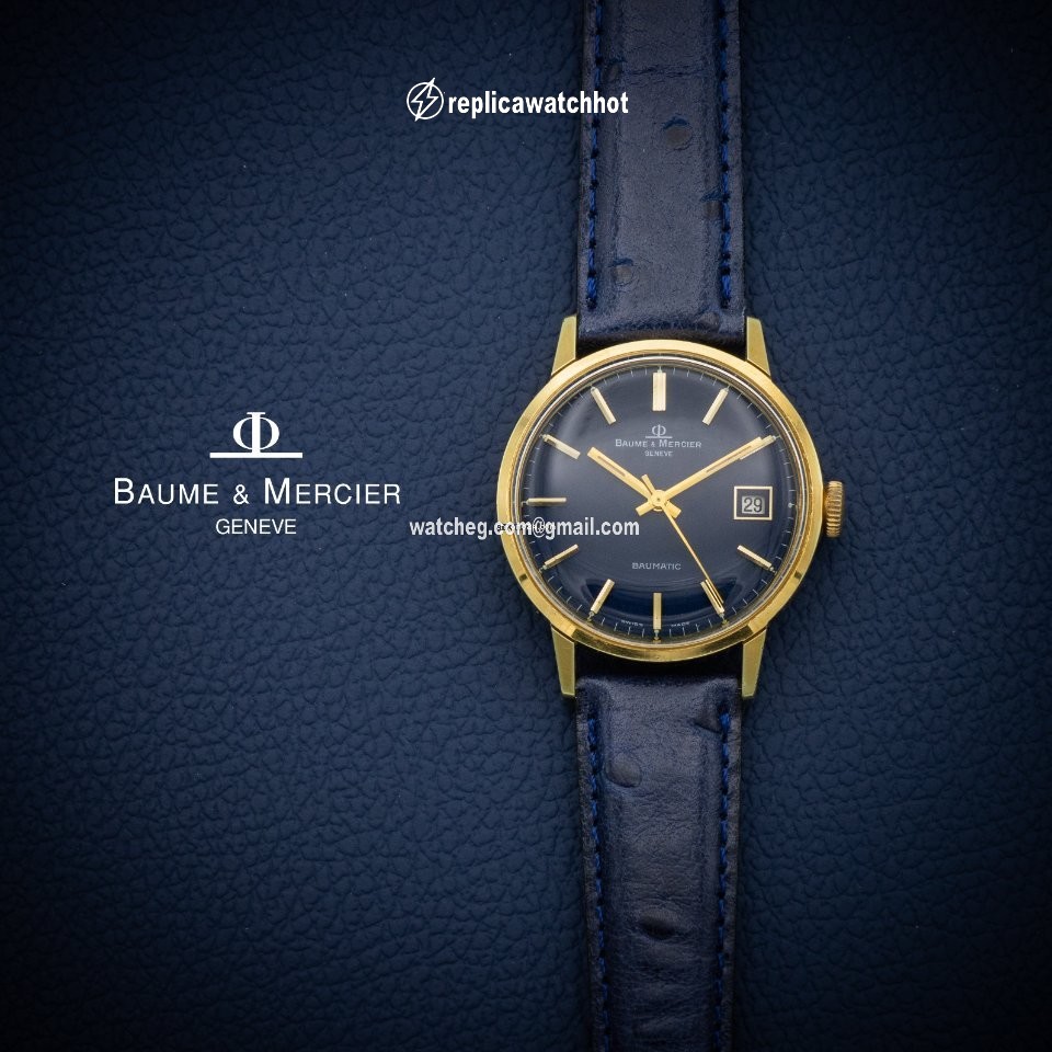 Baume & Mercier Mens watch Unisex Automatic Gold Steel 6-70 2