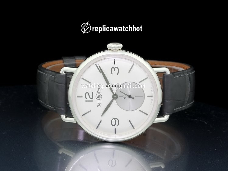 Bell & Ross Vintage Mens watch Unisex Manual winding Silver BRWW1-ME-AG-OP-SCR 2