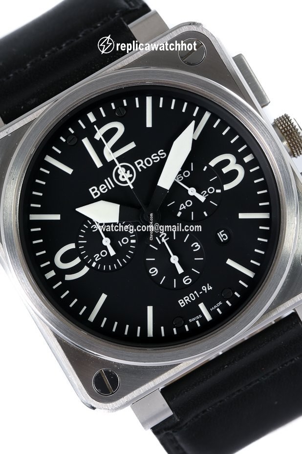 Bell & Ross BR 01-94 Chronographe Mens watch Unisex Automatic Steel BR01-94-S 2