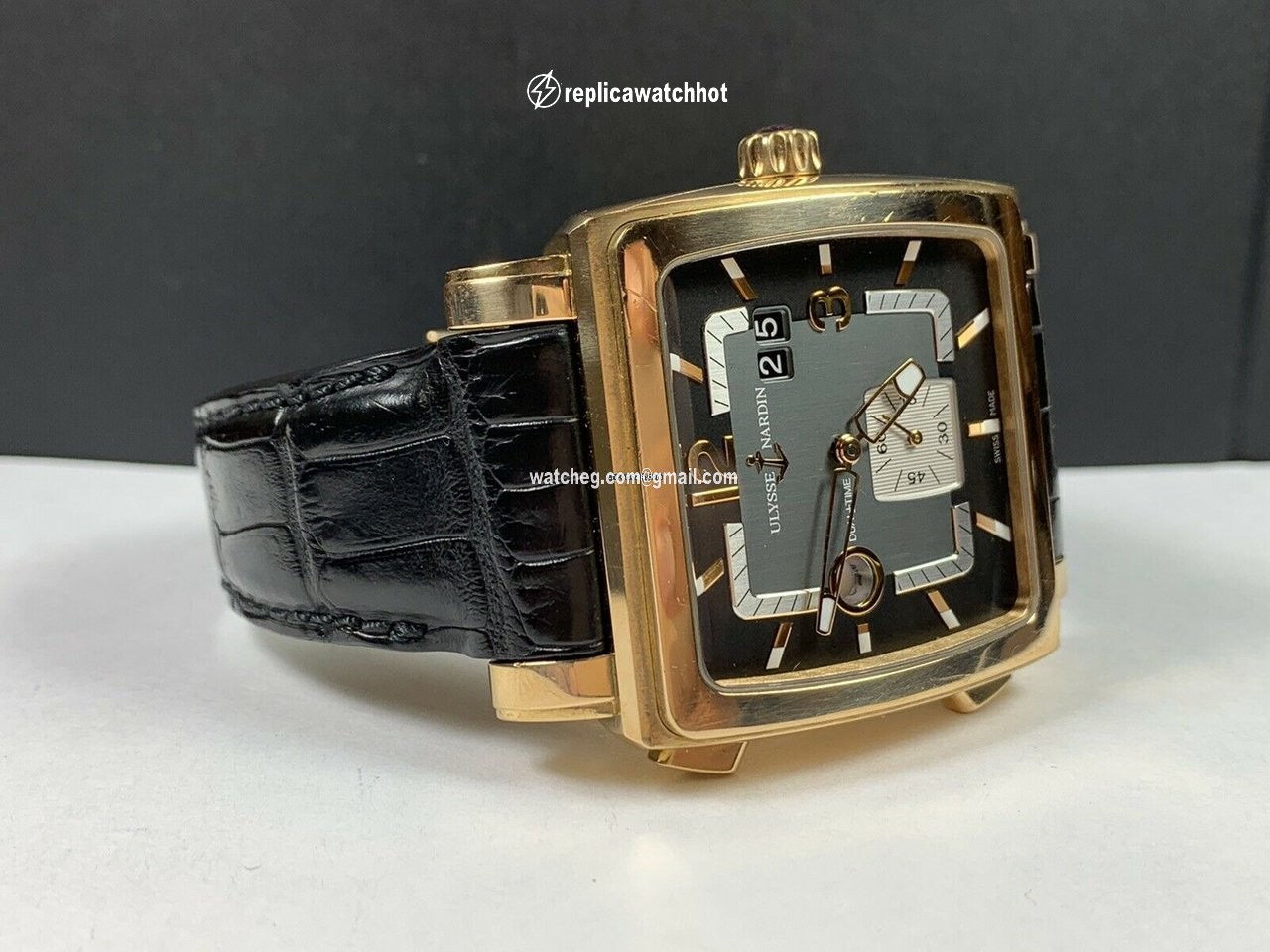 Ulysse Nardin Quadrato Dual Time Mens watch Unisex Automatic Rose gold 246-92 692 2