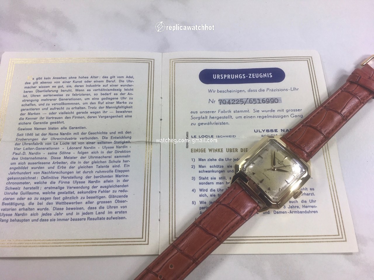 Ulysse Nardin Mens watch Unisex Automatic Yellow gold 10321 2