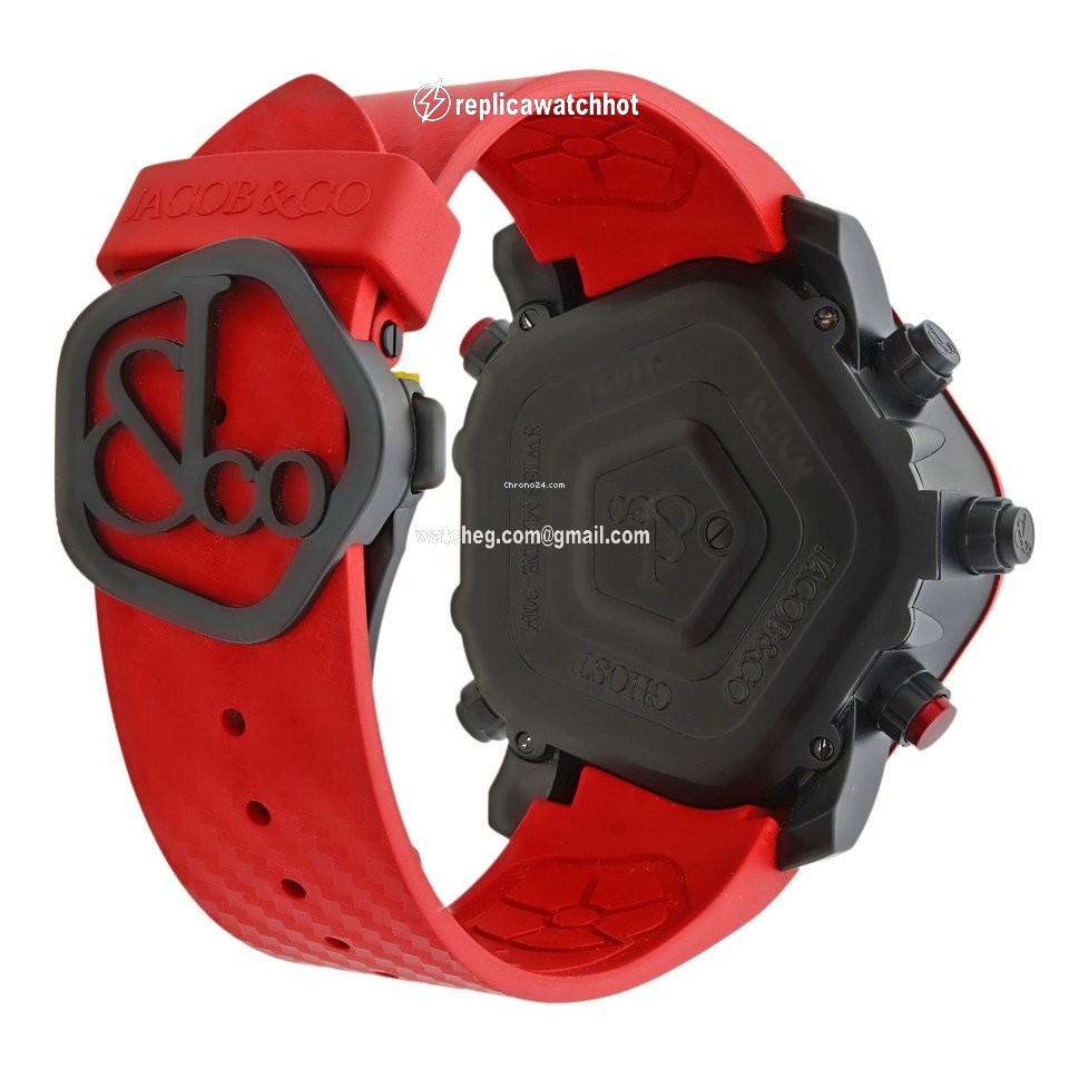 Jacob & Co. Five Time Zone Mens watch Unisex Quartz Steel GH100.11.NS.PC.AND4D 2