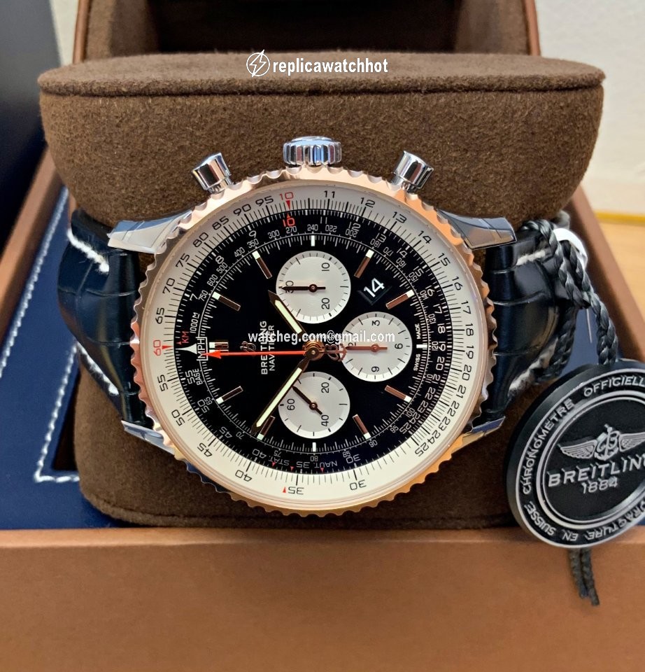 Breitling Navitimer 01 (46 MM) Mens watch Unisex Automatic Gold Steel UB0127211B1P1 2
