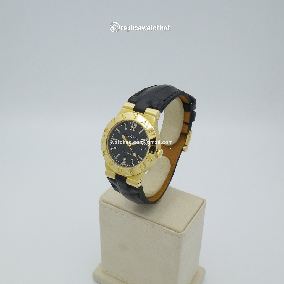 Bulgari Diagono Womens watch Automatic Yellow gold LC29G 2