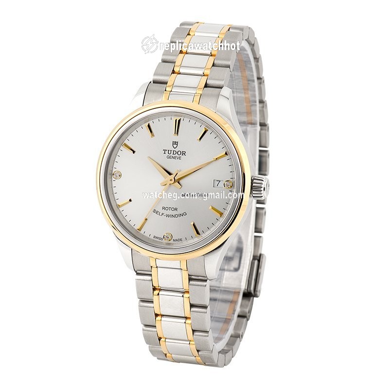 Tudor Style Womens watch Automatic Gold Steel M12303-0002 2