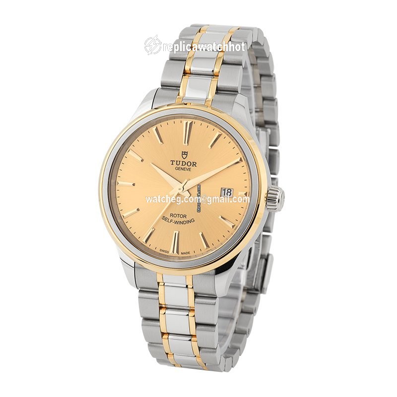 Tudor Style Mens watch Unisex Automatic Gold Steel 12503 2