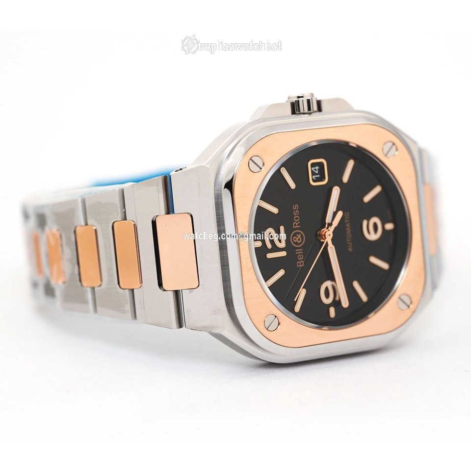 Bell & Ross BR 05 Mens watch Unisex Automatic Gold Steel BR05A-BL-STPG SSG 2
