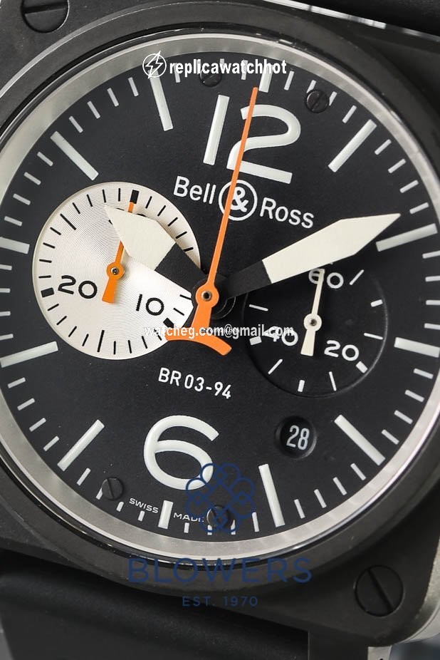Bell & Ross BR 03-94 Chronographe Mens watch Unisex Automatic Steel BR03-94 2