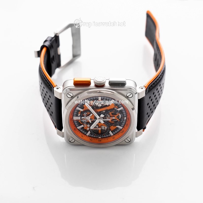 Bell & Ross BR 03-94 Chronographe Mens watch Unisex Automatic Steel BR0394-SC-ORA SCA 2