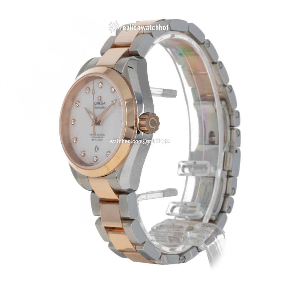 Omega Seamaster Aqua Terra Womens watch Automatic Gold Steel 231.20.34.20.55.001 2