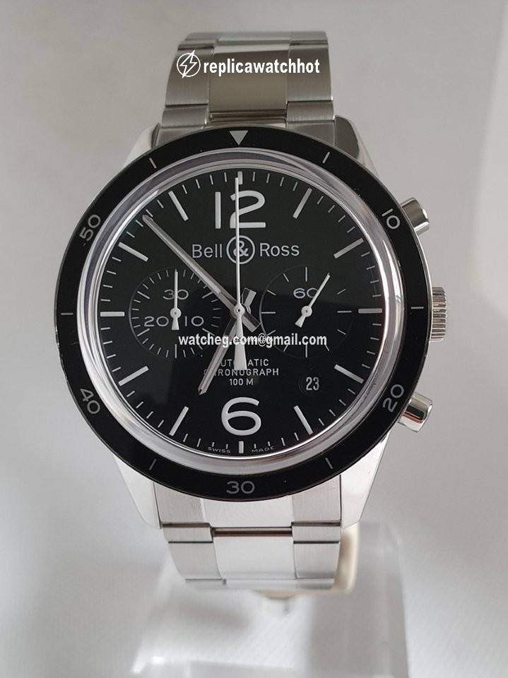 Bell & Ross BR V1 Mens watch Unisex Automatic Steel BRV126-BL-BE SST 2