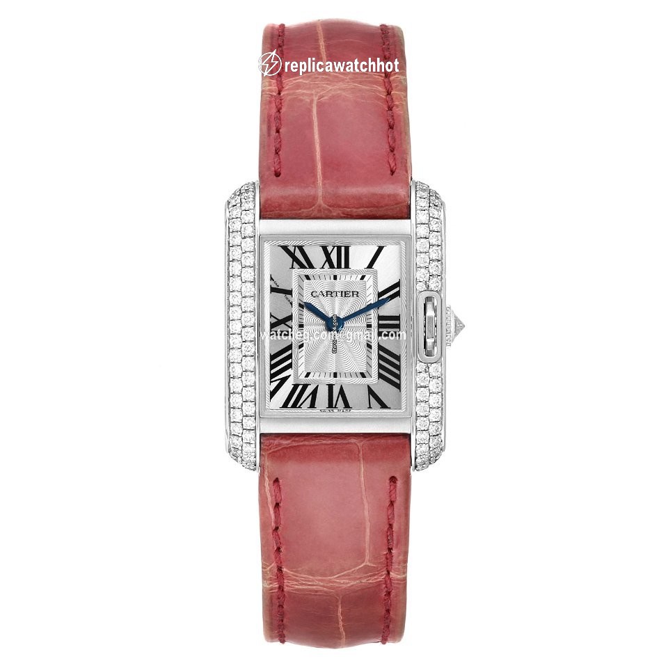 Cartier Tank Anglaise Womens watch Quartz White gold WT100015 2