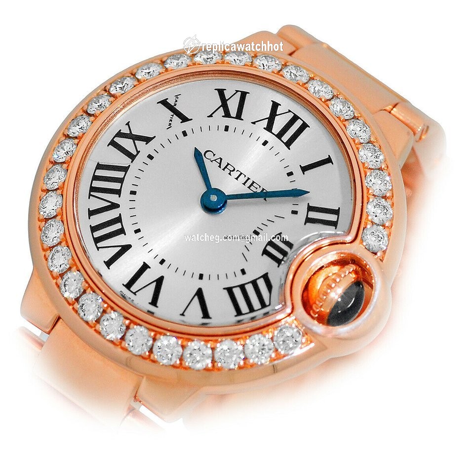 Cartier Ballon Bleu 28mm Womens watch Quartz Rose gold WE9002Z3 2